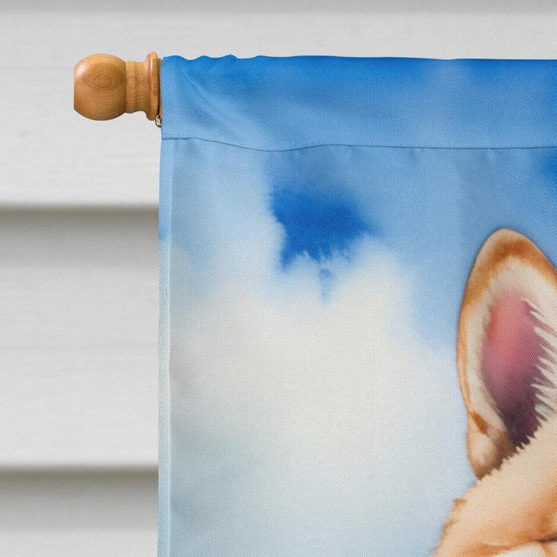 Akita Easter Egg Hunt House Flag