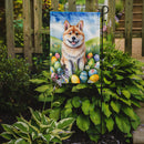 Akita Easter Garden Flag - Easter Egg Hunt - Dog-Themed Spring Yard Decor