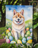 Akita Easter Garden Flag - Easter Egg Hunt - Dog-Themed Spring Yard Decor