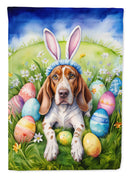 American English Coonhound Easter Garden Flag - Easter Egg Hunt - Dog-Themed Spring Yard Decor