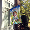 American English Coonhound Easter Egg Hunt House Flag