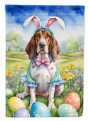 American English Coonhound Easter Garden Flag - Easter Egg Hunt - Dog-Themed Spring Yard Decor