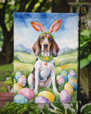 American English Coonhound Easter Garden Flag - Easter Egg Hunt - Dog-Themed Spring Yard Decor