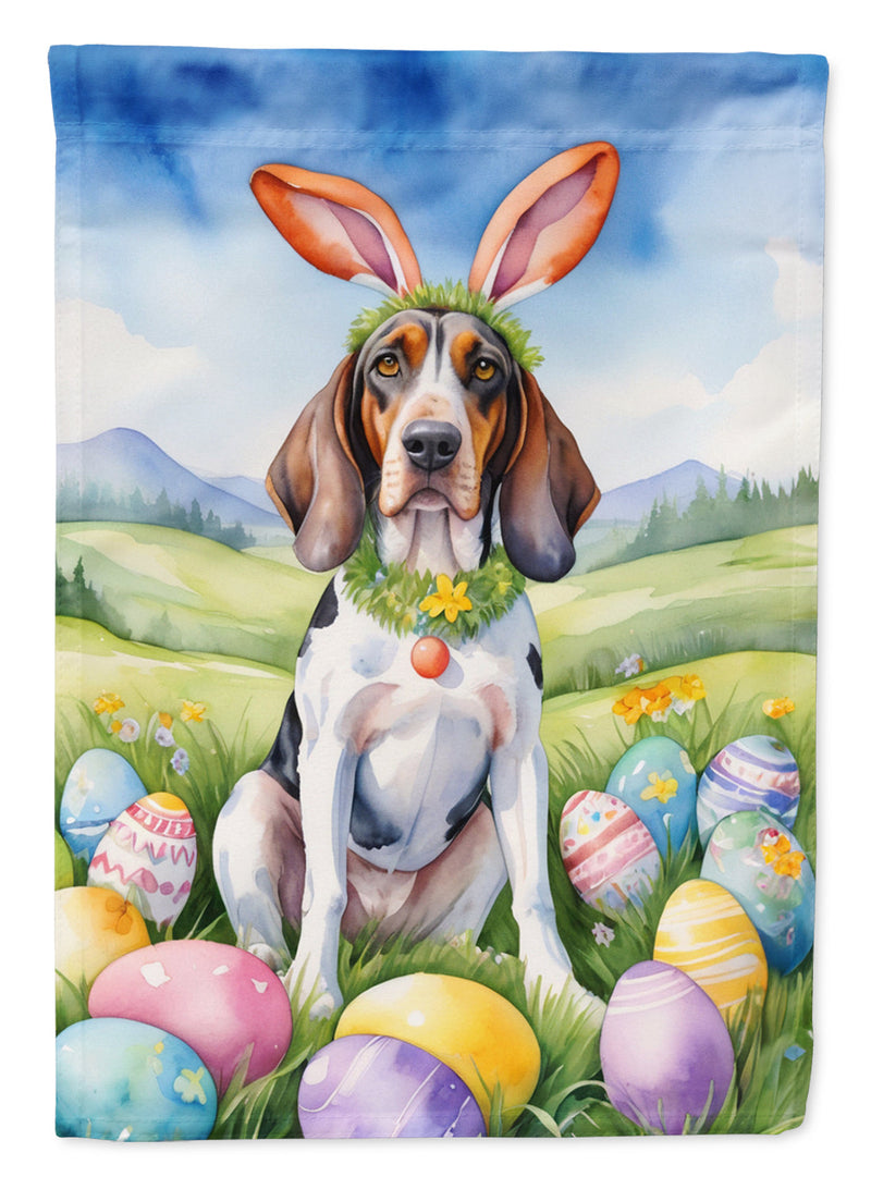 American English Coonhound Easter Egg Hunt Garden Flag