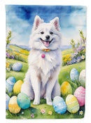 American Eskimo Easter Egg Hunt House Flag