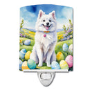 American Eskimo Easter Egg Hunt Ceramic Night Light