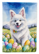American Eskimo Easter Egg Hunt House Flag