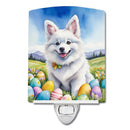 American Eskimo Easter Egg Hunt Ceramic Night Light