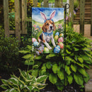 Beagle Easter Garden Flag - Easter Egg Hunt - Dog-Themed Spring Yard Decor