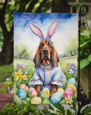 Bloodhound Easter Garden Flag - Easter Egg Hunt - Dog-Themed Spring Yard Decor