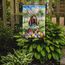 Bloodhound Easter Garden Flag - Easter Egg Hunt - Dog-Themed Spring Yard Decor