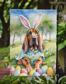 Bloodhound Easter Garden Flag - Easter Egg Hunt - Dog-Themed Spring Yard Decor
