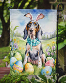 Bluetick Coonhound Easter Garden Flag - Easter Egg Hunt - Dog-Themed Spring Yard Decor