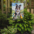 Border Collie Easter Garden Flag - Easter Egg Hunt - Dog-Themed Spring Yard Decor
