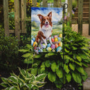Border Collie Easter Garden Flag - Easter Egg Hunt - Dog-Themed Spring Yard Decor