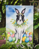 Borzoi Russian Wolfhound Easter Garden Flag - Easter Egg Hunt - Dog-Themed Spring Yard Decor