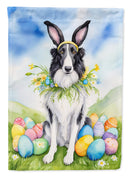 Borzoi Russian Wolfhound Easter Garden Flag - Easter Egg Hunt - Dog-Themed Spring Yard Decor