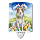 Borzoi Easter Egg Hunt Ceramic Night Light
