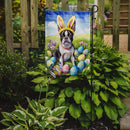Boston Terrier Easter Garden Flag - Easter Egg Hunt - Dog-Themed Spring Yard Decor