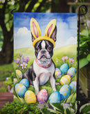 Boston Terrier Easter Garden Flag - Easter Egg Hunt - Dog-Themed Spring Yard Decor