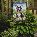 Boston Terrier Easter Garden Flag - Easter Egg Hunt - Dog-Themed Spring Yard Decor