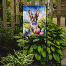 Boston Terrier Easter Garden Flag - Easter Egg Hunt - Dog-Themed Spring Yard Decor