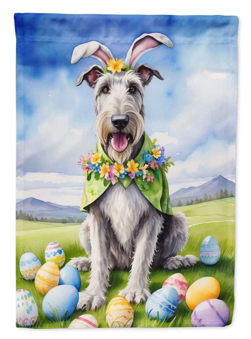 Irish Wolfhound Easter Egg Hunt House Flag
