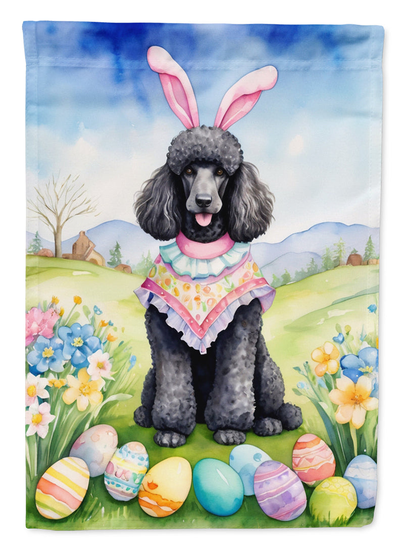 Poodle Easter Garden Flag - Easter Egg Hunt - Dog-Themed Spring Yard Decor
