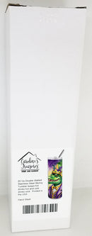 Alligator King of Mardi Gras Stainless Steel Skinny Tumbler