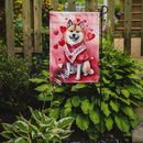 Akita Valentine’s Day Garden Flag – Dog-Themed Heart Yard Decor