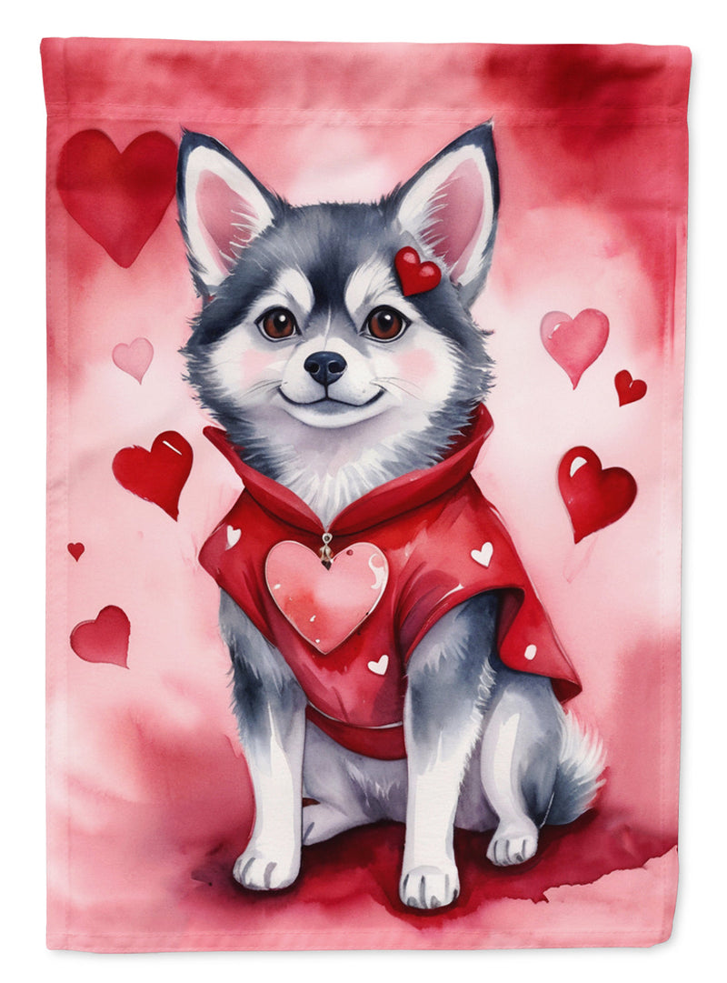 Alaskan Klee Kai My Valentine House Flag