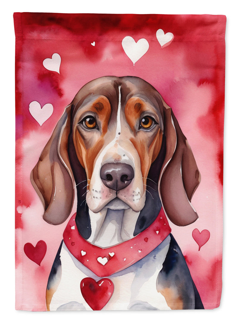 American English Coonhound My Valentine House Flag