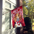 American Foxhound My Valentine House Flag