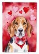 American Foxhound My Valentine House Flag
