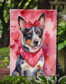 Australian Cattle Dog Valentine’s Day Garden Flag – Dog-Themed Heart Yard Decor
