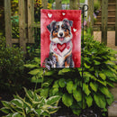 Australian Shepherd Valentine’s Day Garden Flag – Dog-Themed Heart Yard Decor
