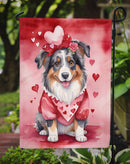 Australian Shepherd Valentine’s Day Garden Flag – Dog-Themed Heart Yard Decor
