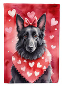 Belgian Sheepdog Valentine’s Day Garden Flag – Dog-Themed Heart Yard Decor