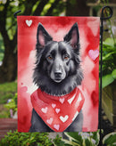 Belgian Sheepdog Valentine’s Day Garden Flag – Dog-Themed Heart Yard Decor