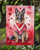 Belgian Tervuren Valentine’s Day Garden Flag – Dog-Themed Heart Yard Decor