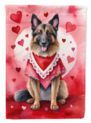 Belgian Tervuren Valentine’s Day Garden Flag – Dog-Themed Heart Yard Decor