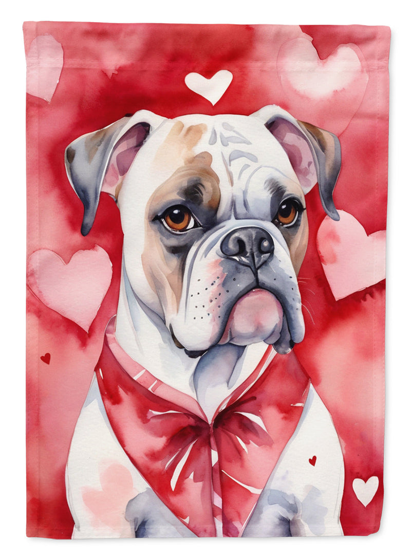 Boxer My Valentine House Flag