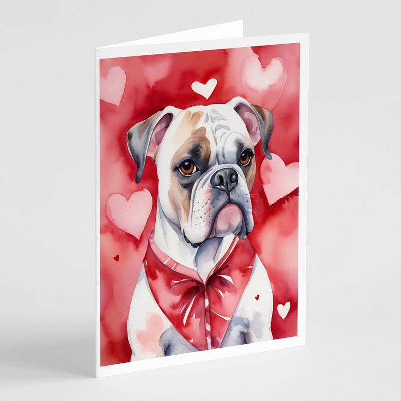 Boxer My Valentine Greeting Cards Pack of 8