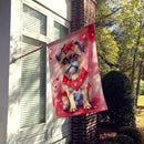 Brussels Griffon My Valentine House Flag