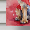 Brussels Griffon My Valentine House Flag