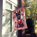 Cairn Terrier My Valentine House Flag