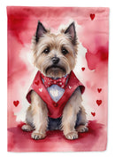 Cairn Terrier My Valentine House Flag