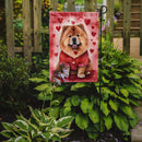 Chow Chow Valentine’s Day Garden Flag – Dog-Themed Heart Yard Decor