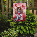 Cocker Spaniel Valentine’s Day Garden Flag – Dog-Themed Heart Yard Decor