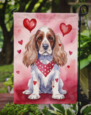 Cocker Spaniel Valentine’s Day Garden Flag – Dog-Themed Heart Yard Decor
